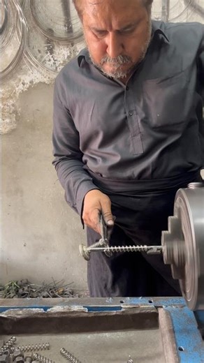 Bottle Filling machine spring making using steel wire #shorts #metalcraft