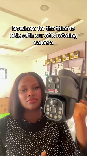 360 Rotating Dual Lens Surveillance Camera