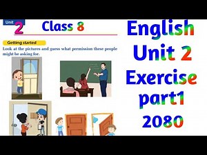 class 8 english chapter 2 exercise| class 8 english unit 2 exercise answer 2080| English guide