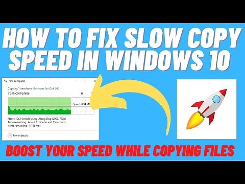 How to Fix Slow Copy Files Speed in Windows 10
