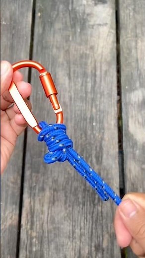Super Strong Carabiner Knot 🔥 #knot
