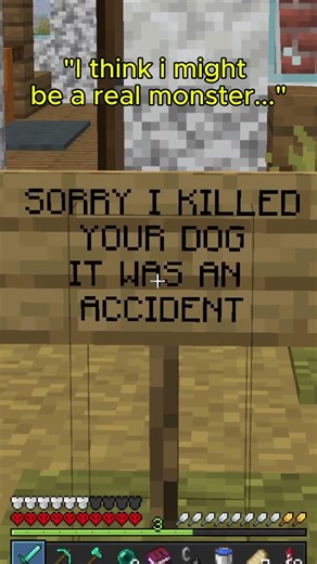 "I think i might be the real monster..." I Golden Brown I #shorts #minecraft #trending #viral