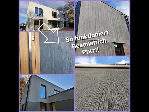 So wird Besenstrich Putz gemacht! Perfekt ausgeführt mit Knauf_SM700pro und pft_ritmo!#DIY