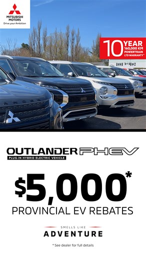 🚗 Get that New Car Smell with unbeatable incentives at Rallye Motors #Mitsubishi! ✅ $5,000 OFF with the EV Provincial Rebate ✅ PLUS $1,000 Rallye Cash Bonus — exclusive in-house deal ✅ Low interest rates starting at 1.49%* (up to 84 months) plus get a No Charge 2 Year Maintenance Package on Lease! ✅ All colors & models in stock — ready for immediate delivery! ✅ Industry-Leading 10-Year Warranty for total peace of mind 📍 Visit us at 1837 Main Street, Moncton 📞 Call now at 800-572-5593 to book 