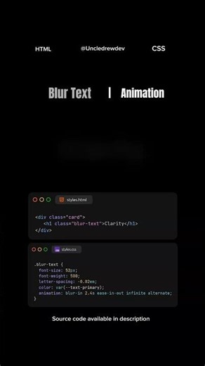 Create this blur effect with html and css #coding #frontendcourse #htmlandcss