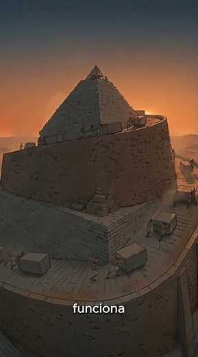 This is how the pyramids were built 🤯🧱 #pyramids #egypt #archaeology