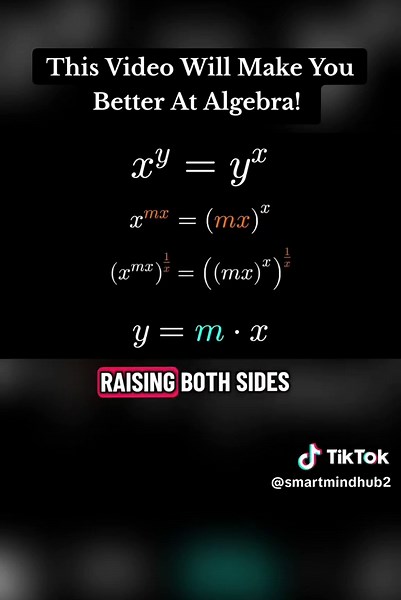 This Video Will Make You Better At Algebra! #stem #maths #math #mathematics #learnontiktok