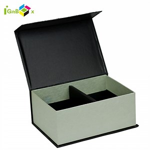[Hot Item] Elegant Black Rigid Cardboard Gift Box with Custom Logo