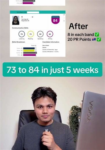 Secret to PTE Score Upgrade from 73 to 84