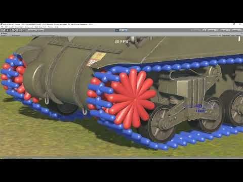 【Unity】Track and Sprocket physics