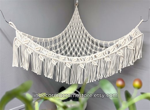 Macrame Stuffed Animal Hammock, Boho Nursery Toy Storage, Toy Kids Storage - Etsy UK
