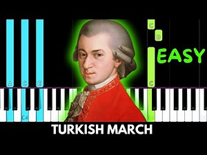 👉 TURKISH MARCH - Mozart 🎹 EASY Piano Tutorial