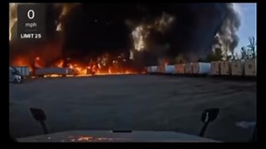 UPS貨物機墜落　【車載映像】