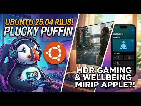 🐧 Ubuntu 25.04 "Plucky Puffin" Rilis! Fitur HDR Gaming & Wellbeing Mirip Apple