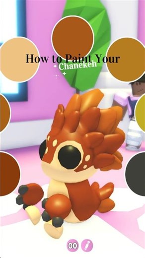 How to paint your Chanekeh in adopt me🧡#adoptmeroblox #adoptme #roblox