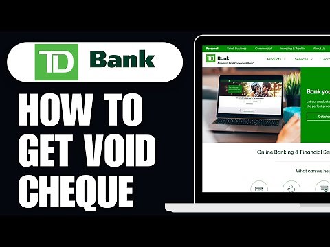 How To Get Void Cheque Online (TD Bank) Step by Step
