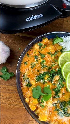 Butternut Squash and Chicken Curry with ‪@cusimax‬ #cusimax #hotplate