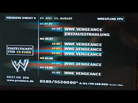 WWE Vengeance 2003 Pay-Per-View Premiere Direkt