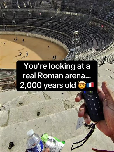 Visiting the Arena of Nîmes — one of the best-preserved Roman amphitheaters in the world. Living abroad in France means history is everywhere 🇫🇷🔥 #france #nimes #livingabroad #travelvibes #historytok