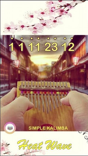 Heat Wave (Glass Animals) #shorts #short #shortvideo #kalimba #simplekalimba