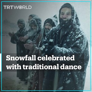 133K views · 3.1K reactions | The first snowfall of the year in Saudi Arabia’s Tabuk was welcomed with traditional dabke folk dance. | TRT World | Facebook