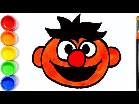 🟠 How to draw Ernie Face From Sesame Street | Sesame Street