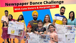 1.9K views · 13 reactions | Newspaper Dance Challenge With Cute...