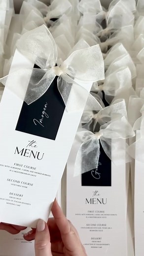 3 Reasons Brides Love the Custom Nora Menu