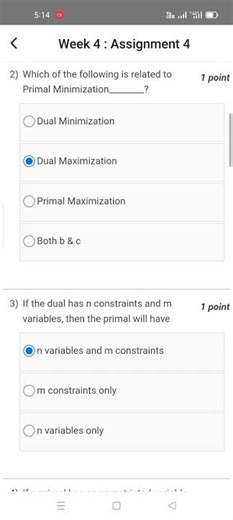 Introduction to Operations Research WEEK 4 KEY NPTEL 2026