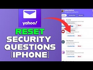 How to Reset Security Question on Yahoo Mail in iPhone 2025?