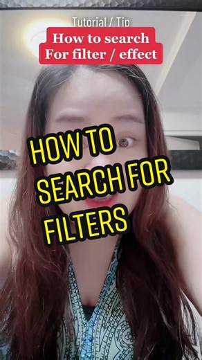 How to search for a filters. May gusto ka bang gamiting filter or effect pero hindi mo mahanap? Panoorin mo ito. #tip #tiktoktip #tutorial #tiktoktutorial #filters