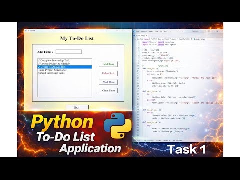 Python Tkinter To-Do List Application |CODSOFT Internship Task | Beginner Project
