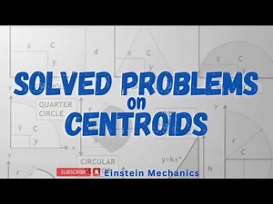 Ep 13 | Problems Solved On Centroids | Composite Shapes