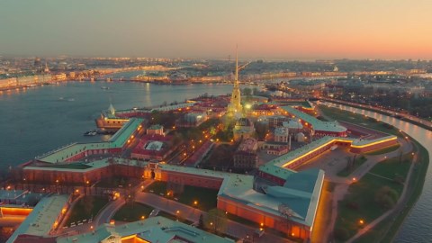 Winter Palace, St. Petersburg: Drone views of Russian imperial splendor