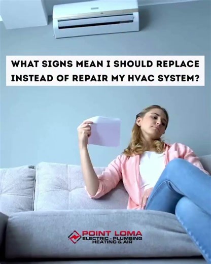 What Signs mean I should replace instead or repair my HVAC system?