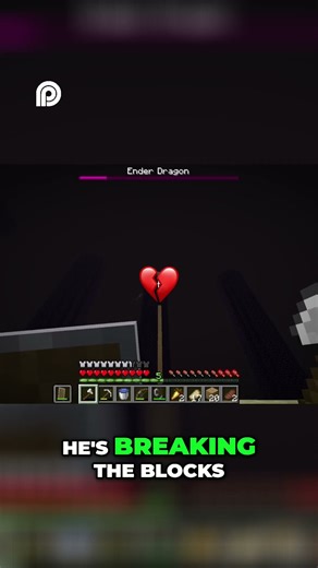 Minecraft Dragon's CRAZY Block Breaking Move!