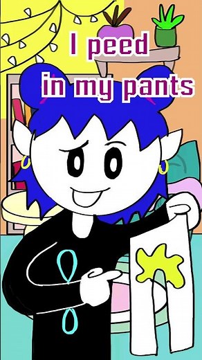 When I was 13 years old, I peed in my pants 💩🥶💧#animation #shorts