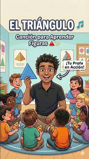 🔺 Canción "El Triángulo": Aprende a contar sus 3 lados de forma fácil y divertida | Preescolar 🎵✨
