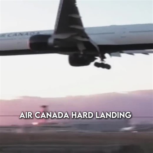 Air Canada hard landing ☠️ #aviation #avion #canda #avgeek #landing