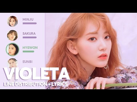 IZ*ONE - Violeta (Line Distribution + Lyrics)