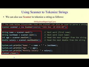User Input from Keyboard: System.in & Scanner