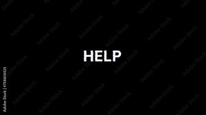 Help text with screen effects of technological failures. Spectacular screen glitch with various kinds of interference