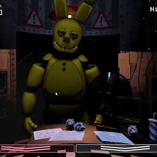 Unwithered Springtrap in FNaF 2 (FNaF Jumpscares)