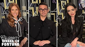 We're so grateful to have the most lovely #CelebrityWheelofFortune contestants! Maggie sits down with Sarah, Christian, & Krysten to chat all things Wheel ahead of their game! ⭐ 🤗 Tune in tonight on ABC at 9/8c to see how they do. | Wheel of Fortune