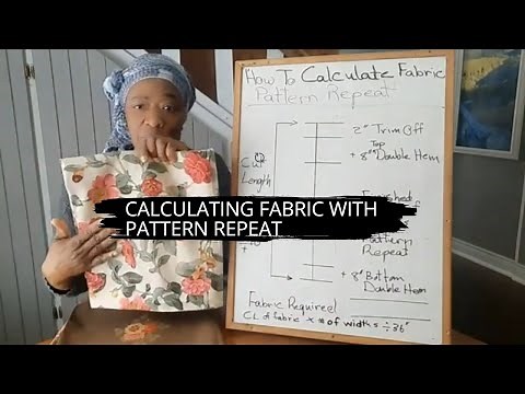DIY CURTAINS | STEPS TO CALCULATE FABRIC WITH PATTERN REPEAT
