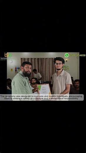 Safety Officers Awarding Ceremony | Best Safety Practical Training Institute in Pakistan || ISS