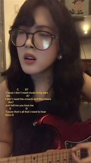 All i need to hear by the 1975 short song cover #lyrics #cover #chords #music