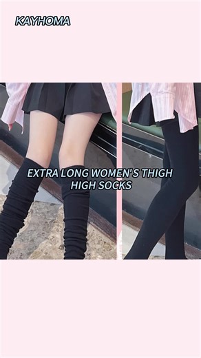 Extra Long Women's Thigh High Socks for Versatile Outfits