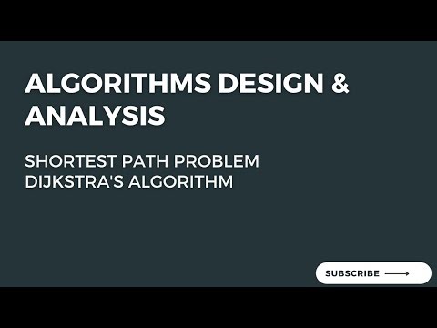 15.3 Dijkstra's Algorithm - Shortest Path Problem (3/3)