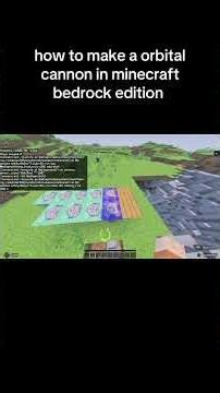 how to make a orbital strike canon in bedrock with commands